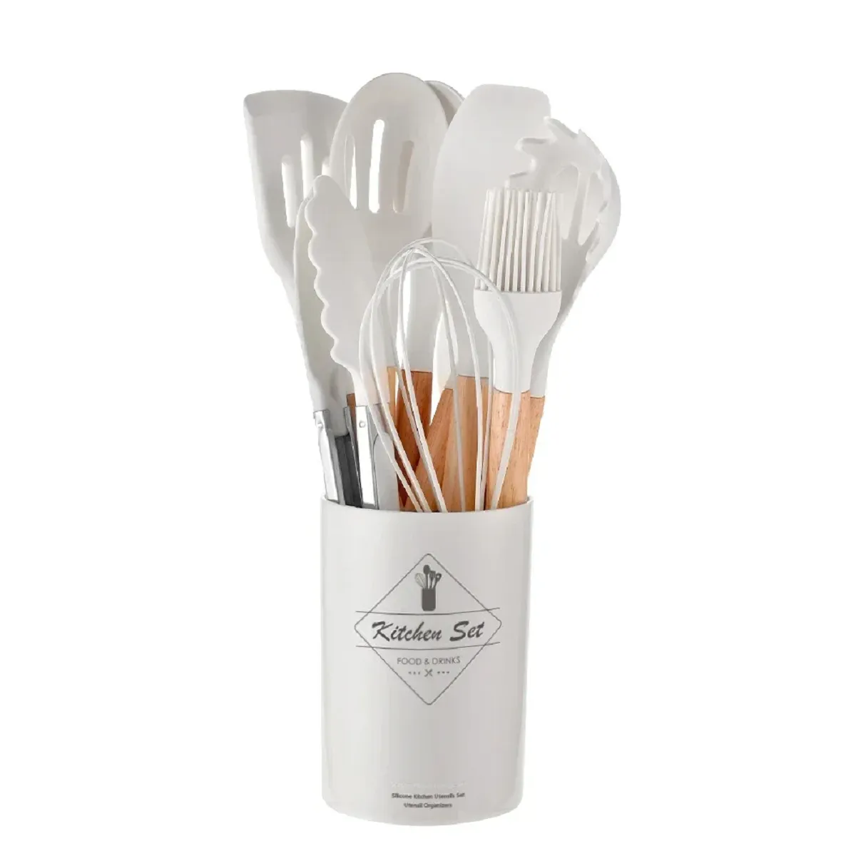 12PCs Silicone Kitchenware Non-Stick Cookware Kitchen Utensils Set