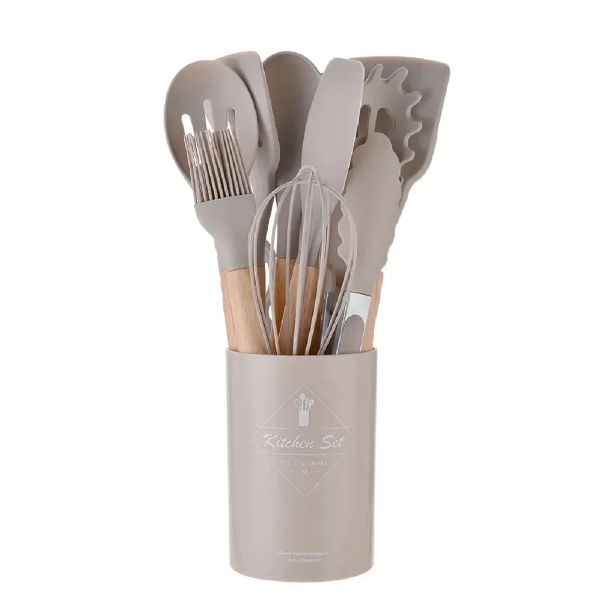 12PCs Silicone Kitchenware Non-Stick Cookware Kitchen Utensils Set