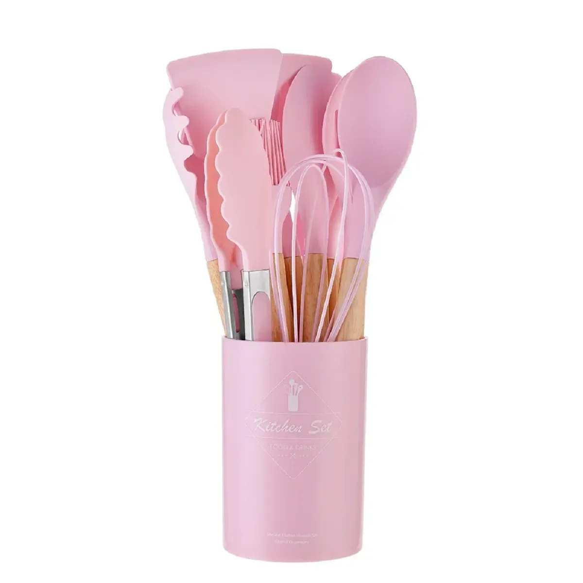 12PCs Silicone Kitchenware Non-Stick Cookware Kitchen Utensils Set