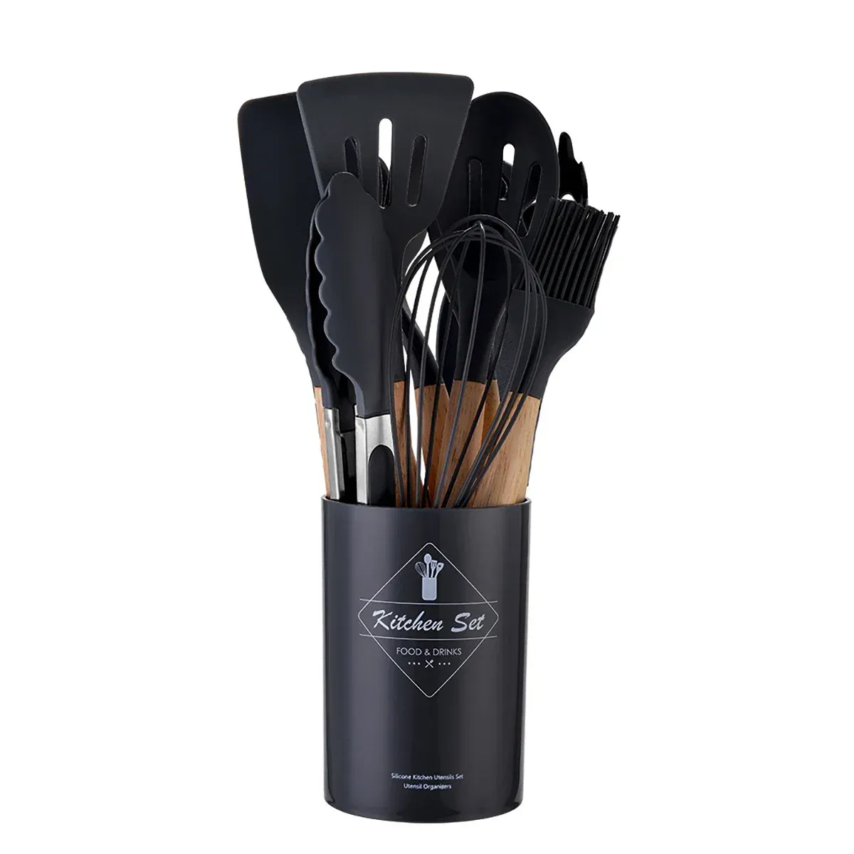 12PCs Silicone Kitchenware Non-Stick Cookware Kitchen Utensils Set