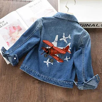 2 3 4 5 6 8 10 Years Girls Jacket Baby Boy Clothes New Fashion Spring Girls Cute Unicorn Autumn Children Outerwear Kids Clothes