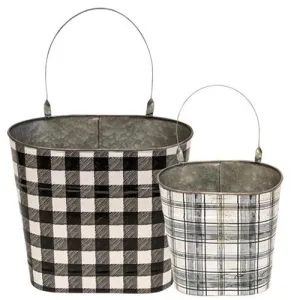 2/Set Plaid Wall Pockets
