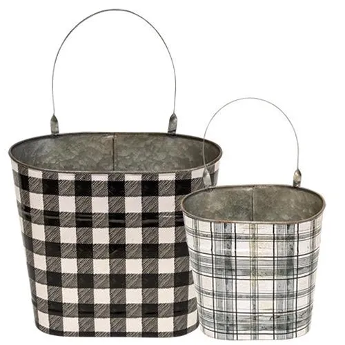 2/Set Plaid Wall Pockets
