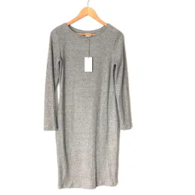 A New Day Grey Ribbed Knit Long Sleeve Dress NWT- Size XS
