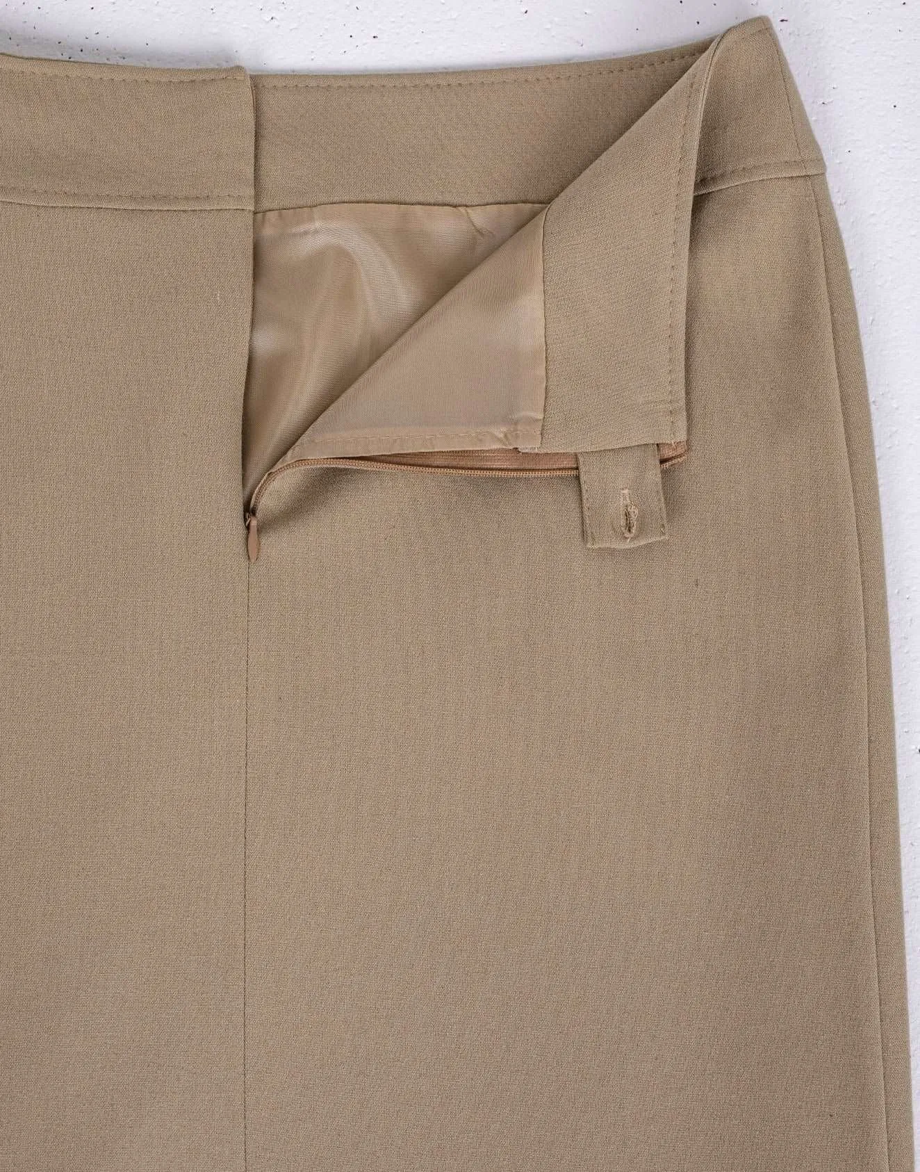 Back Vented Midi Pencil Skirt - G-Line