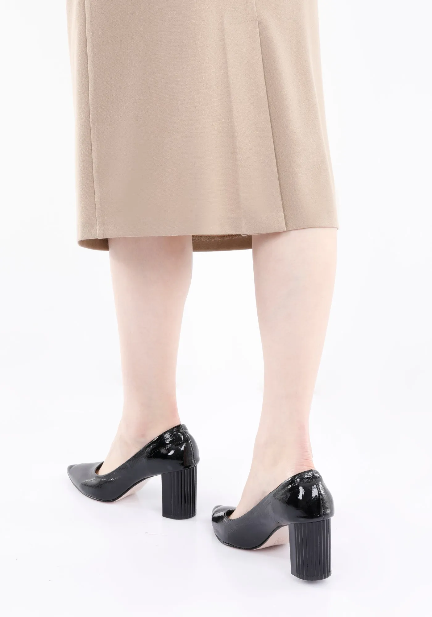 Back Vented Midi Pencil Skirt - G-Line