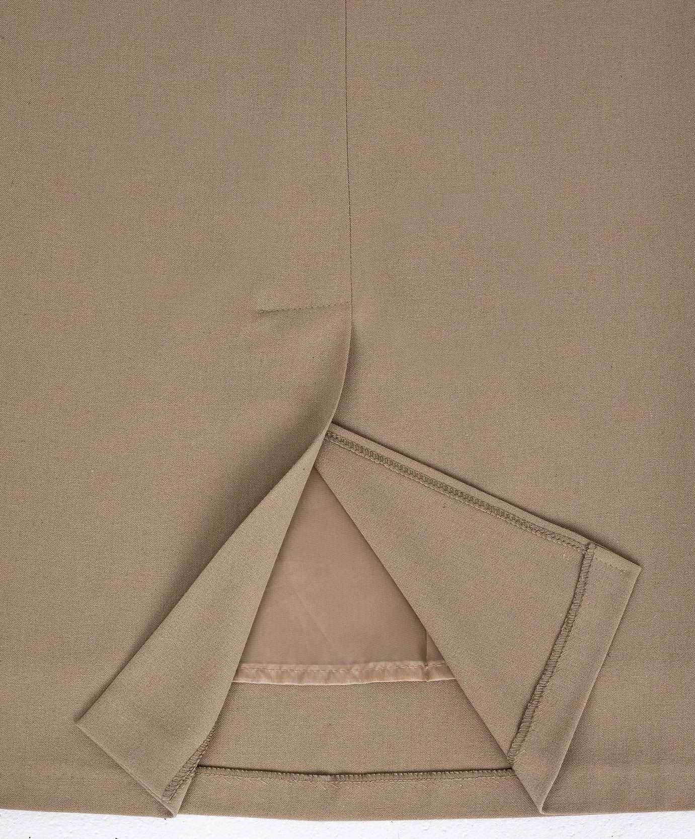 Back Vented Midi Pencil Skirt - G-Line
