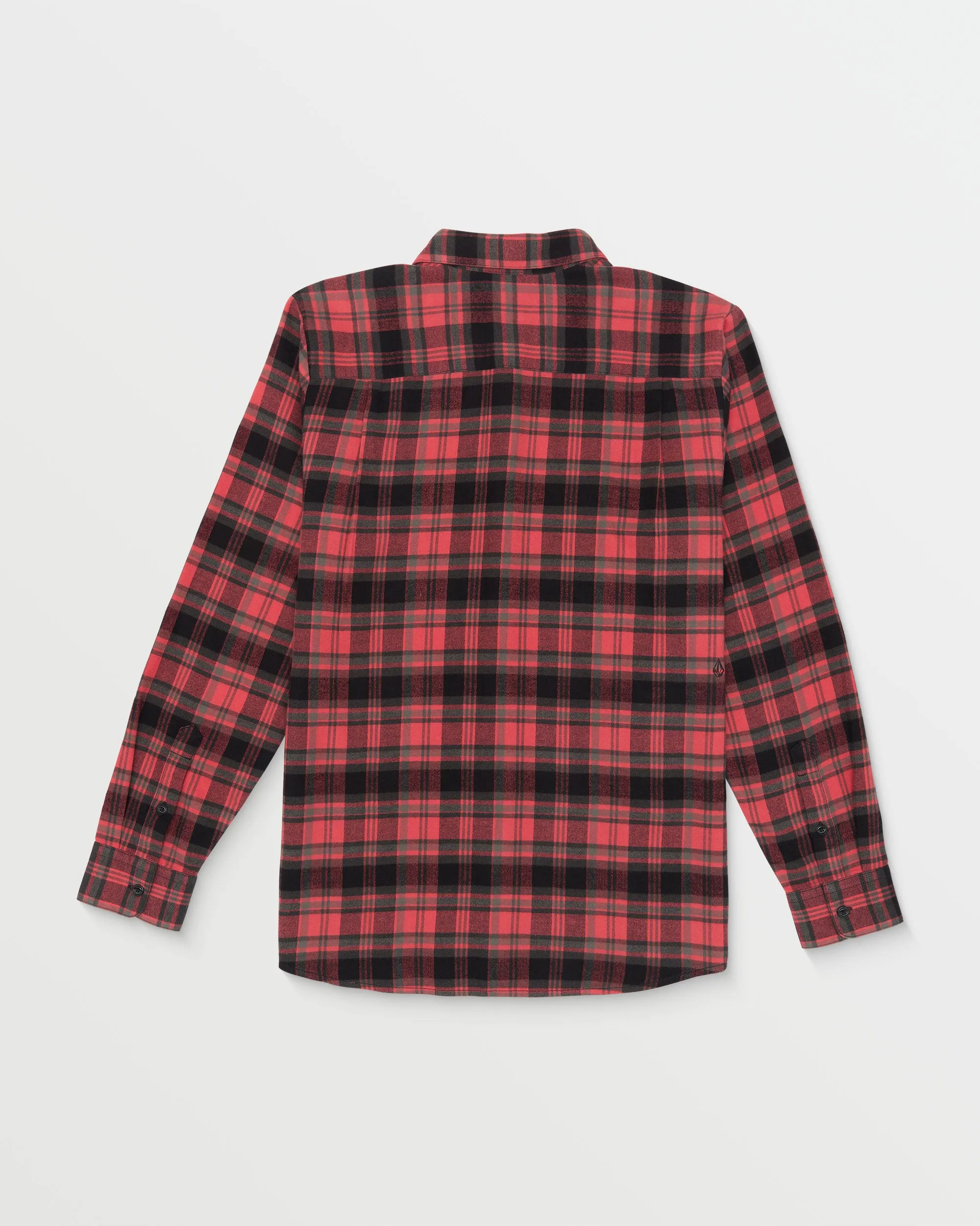 Caden Plaid Long Sleeve Shirt - Cranberry