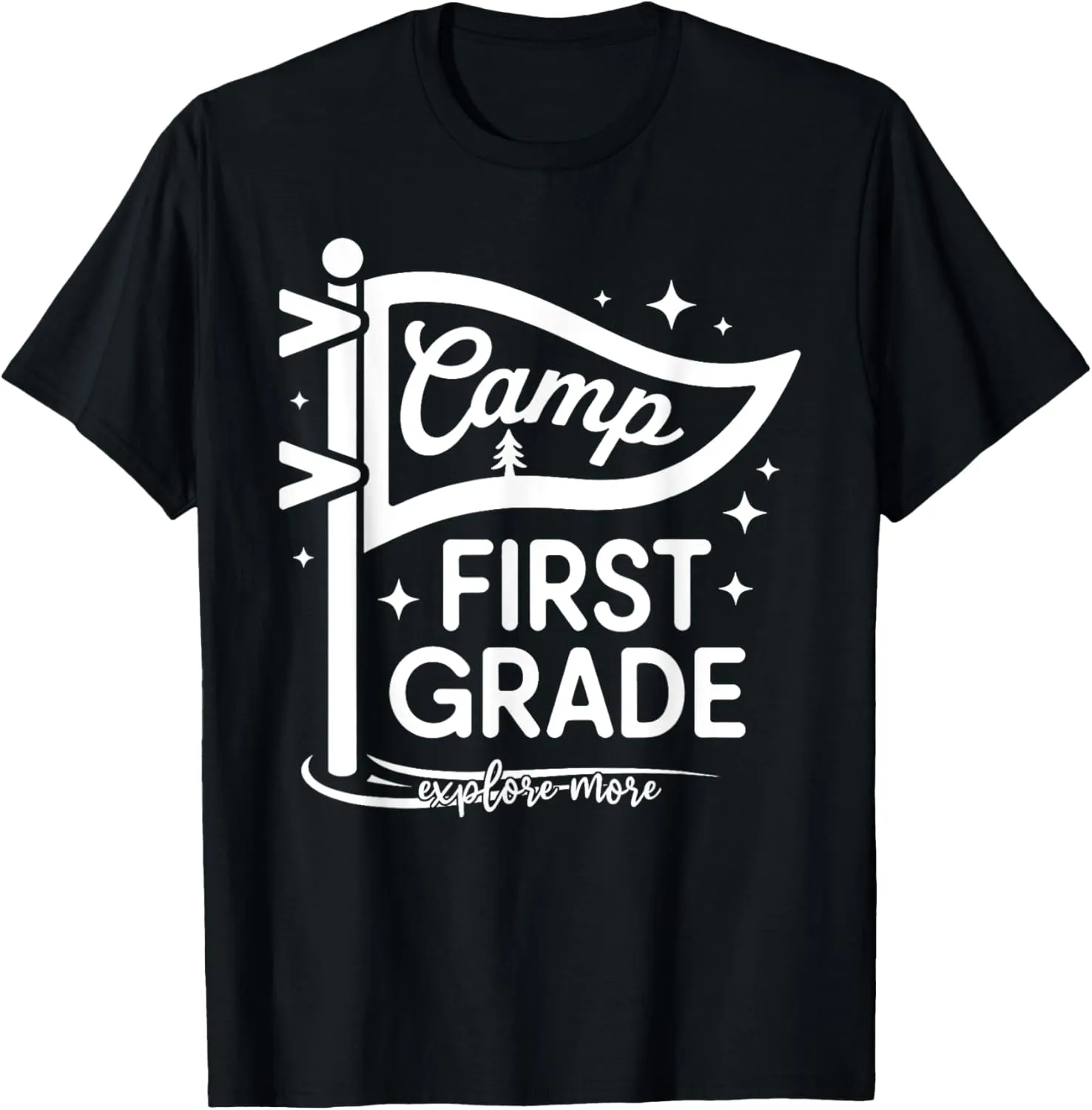 Camp First Grade Camping Teacher 1st Grade Back To School T-Shirt