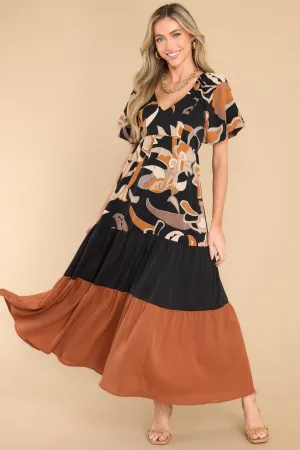 Confidence To Spare Black Maxi Dress