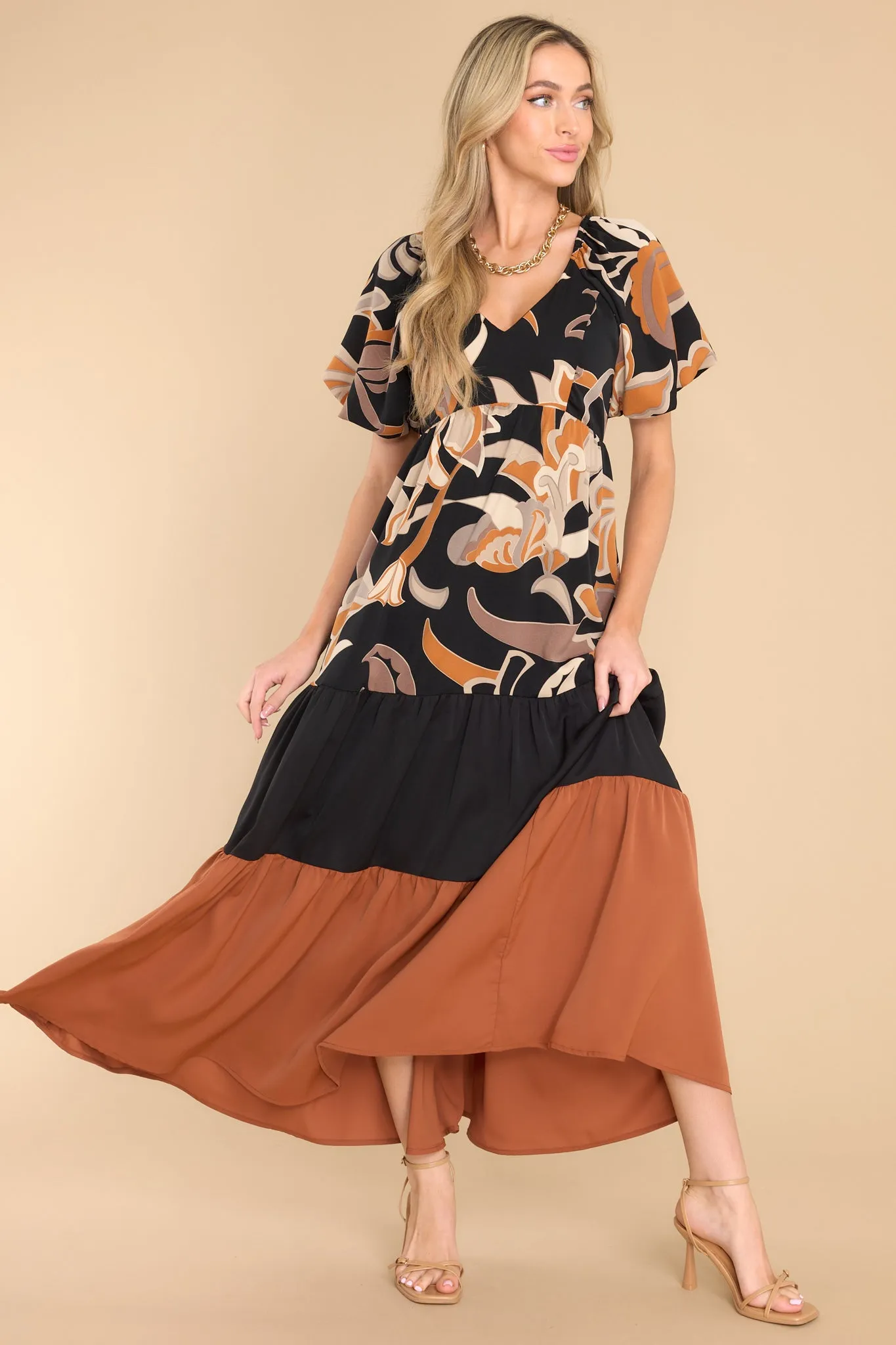 Confidence To Spare Black Maxi Dress