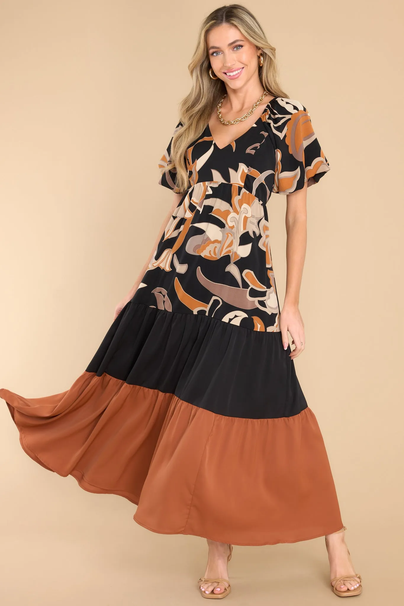 Confidence To Spare Black Maxi Dress