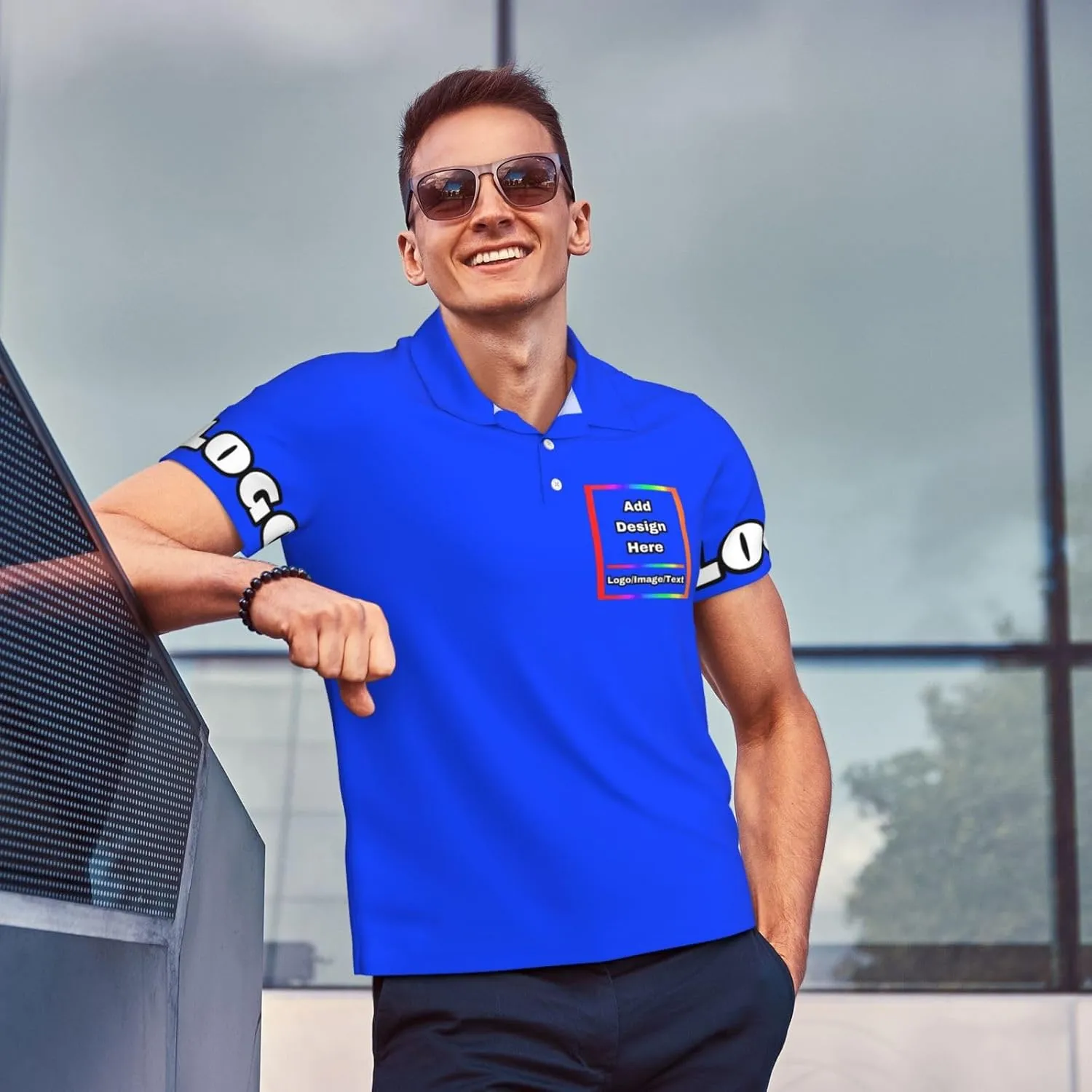 Custom Polo Shirt for Men Women Design Your Own Printed Front Back and Sleeve Personalized with Logo & Text