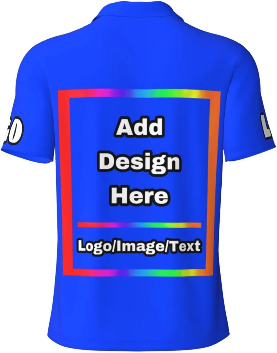 Custom Polo Shirt for Men Women Design Your Own Printed Front Back and Sleeve Personalized with Logo & Text