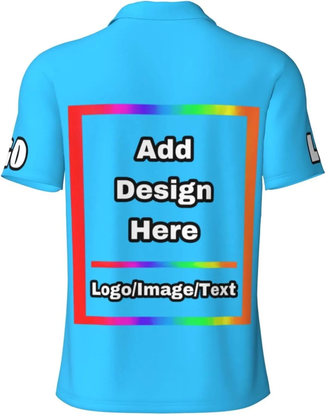 Custom Polo Shirt for Men Women Design Your Own Printed Front Back and Sleeve Personalized with Logo & Text
