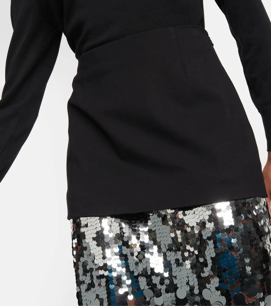 DOROTHEE SCHUMACHER sequin midi skirt, black