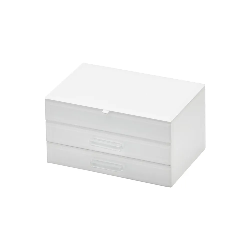 Gabriella Medium Jewellery Box - White