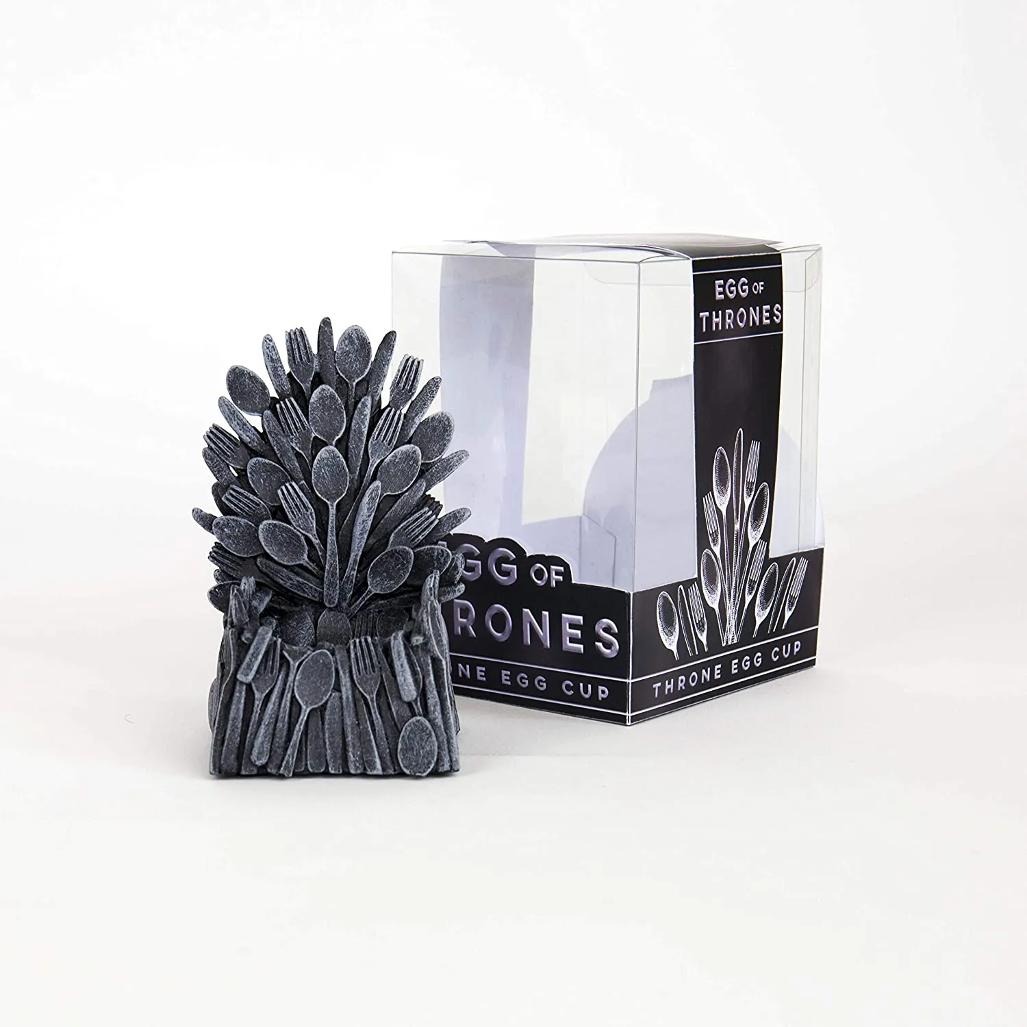 Gift Republic Throne Egg Cup, Medium, GREY