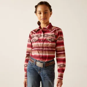 Girl's Ariat Serape Print Snap Long Sleeve Shirt