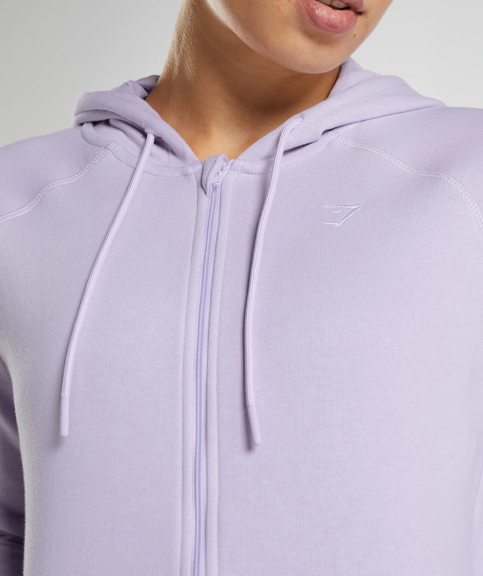 Gymshark Training Zip Hoodie - Soft Lilac