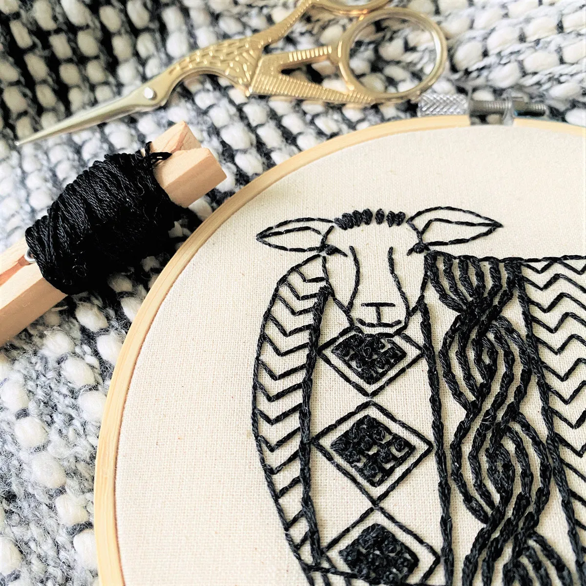 Hook, Line & Tinker - Sweater Weather Complete Embroidery Kit