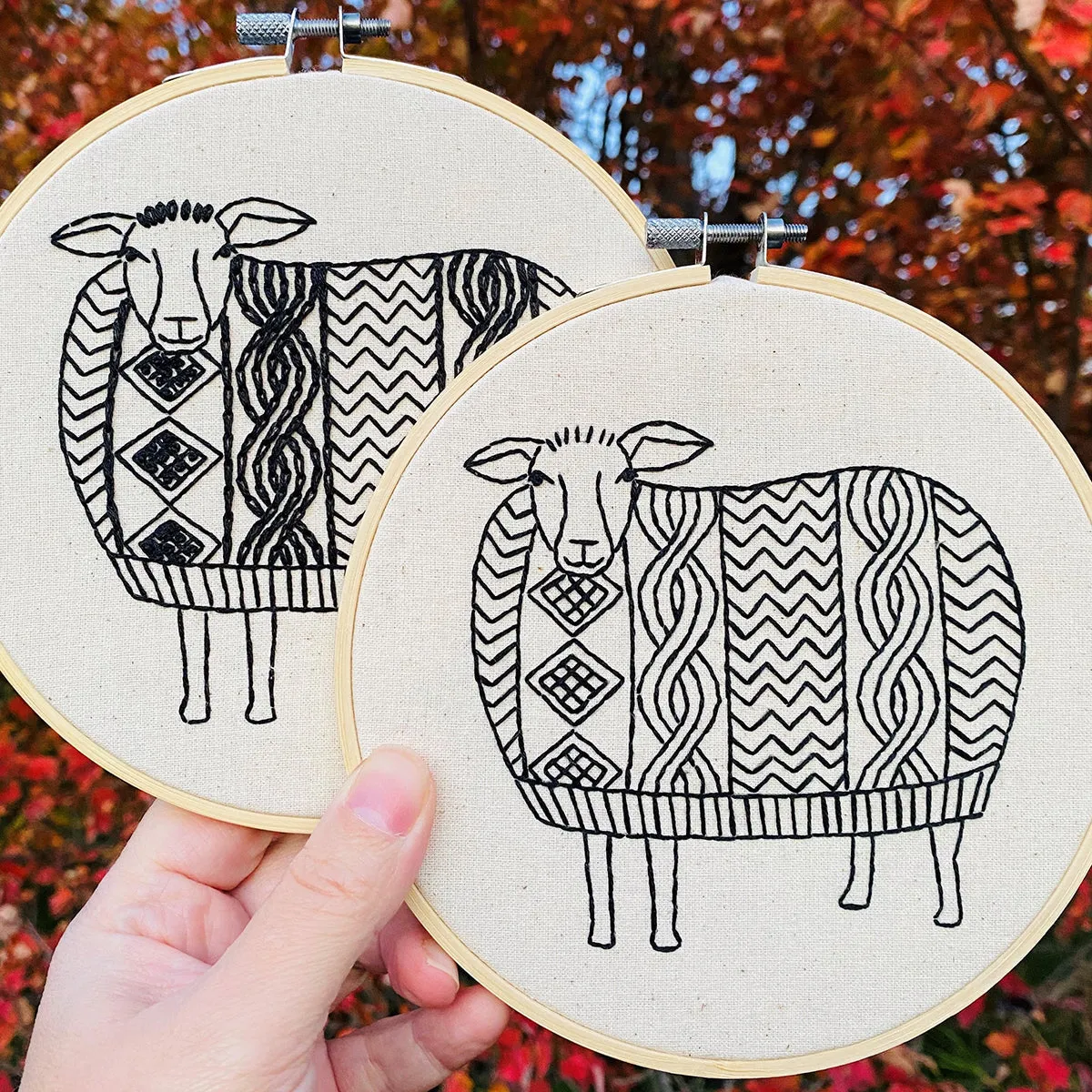 Hook, Line & Tinker - Sweater Weather Complete Embroidery Kit