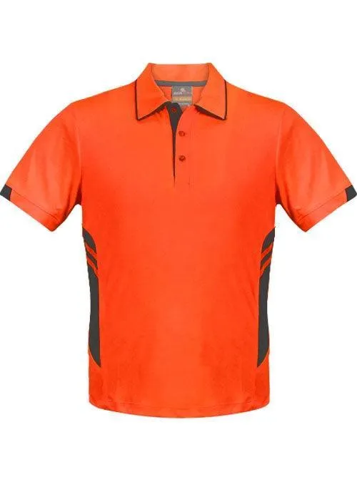 Kids Tasman Polo Neon Orange/Black