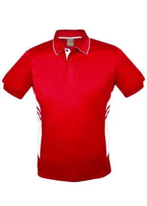 Kids Tasman Polo Red/White