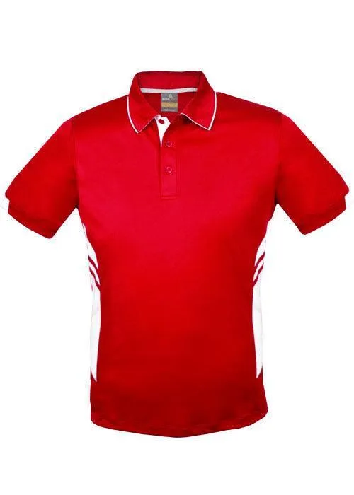 Kids Tasman Polo Red/White
