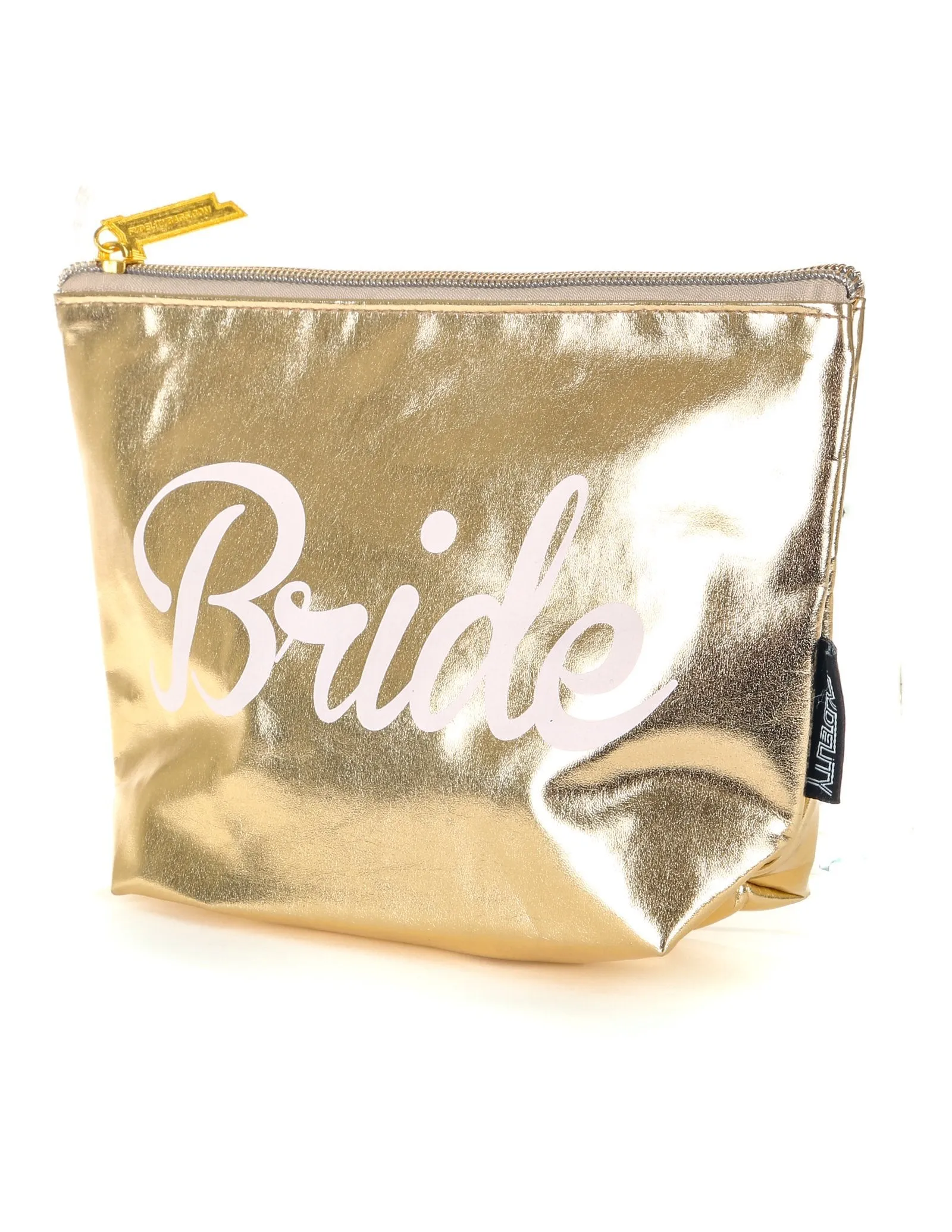 Make-Up Bag | Zip Pouch | BRIDE Metallic Gold
