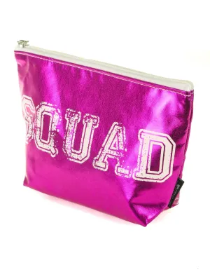 Make-Up Bag | Zip Pouch | SQUAD Metallic Magenta