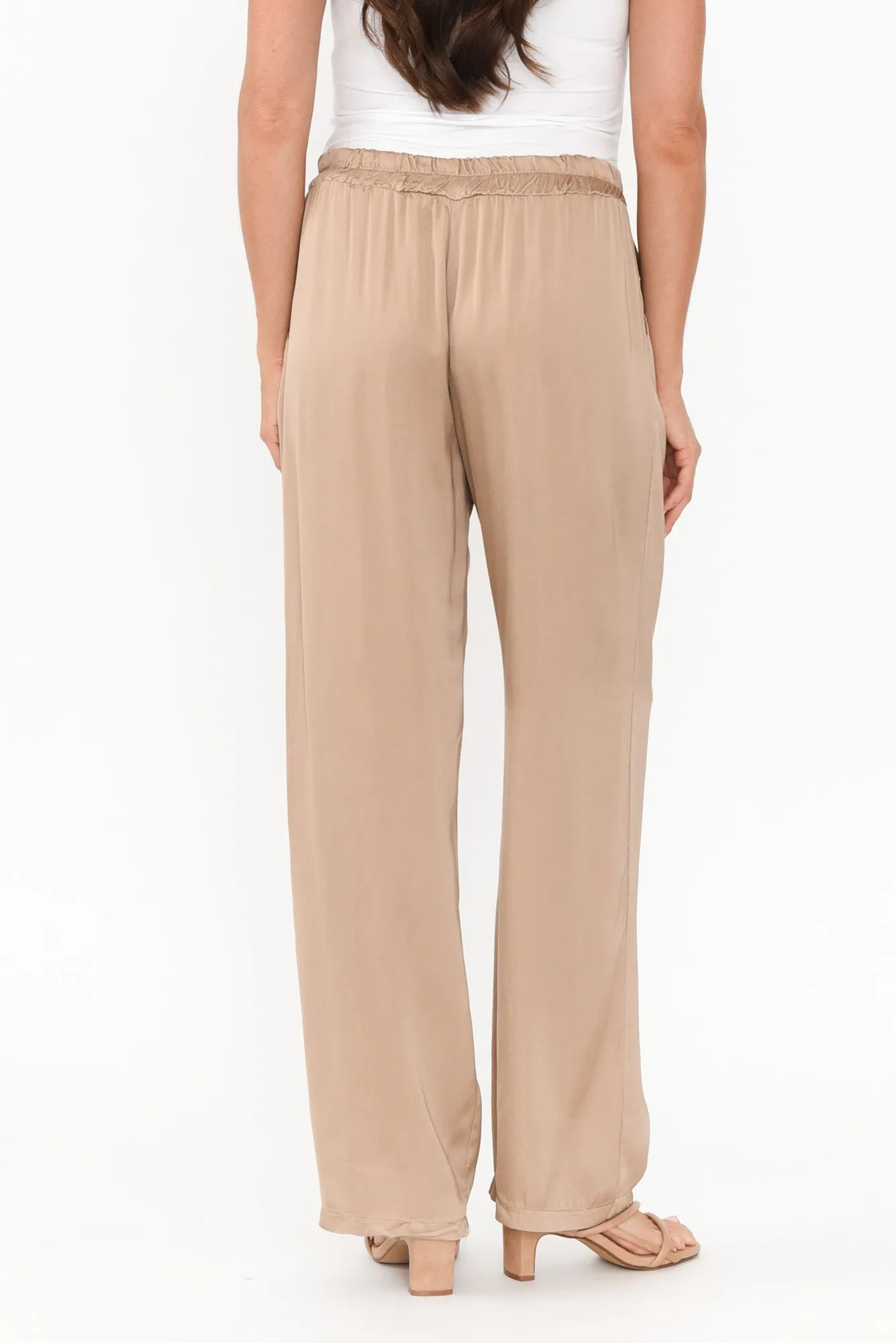 Malta Gold Wide Leg Pants