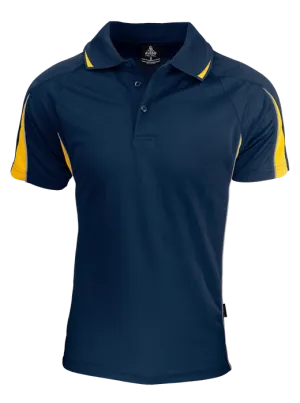 Mens Eureka Polo Navy/Gold