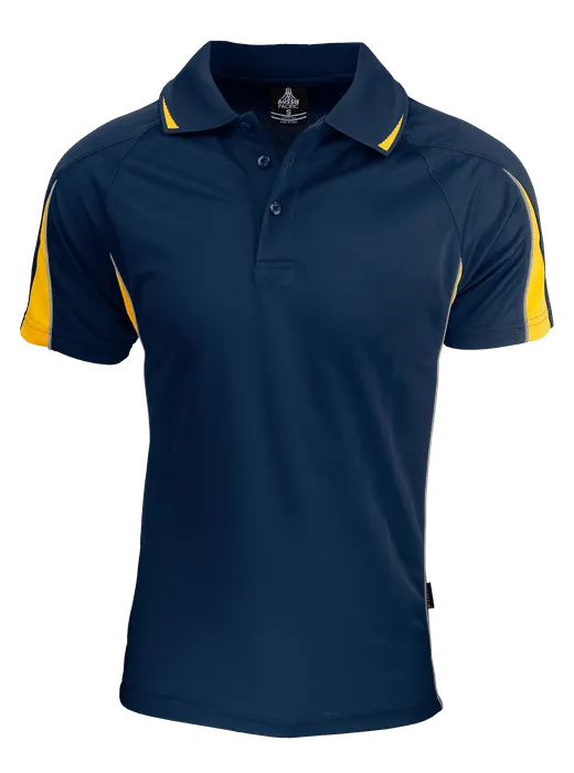 Mens Eureka Polo Navy/Gold