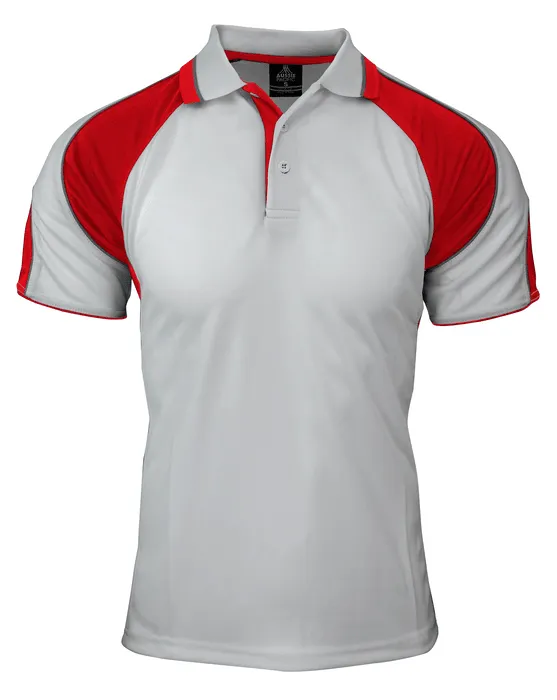 Mens Murray Polo White/Red