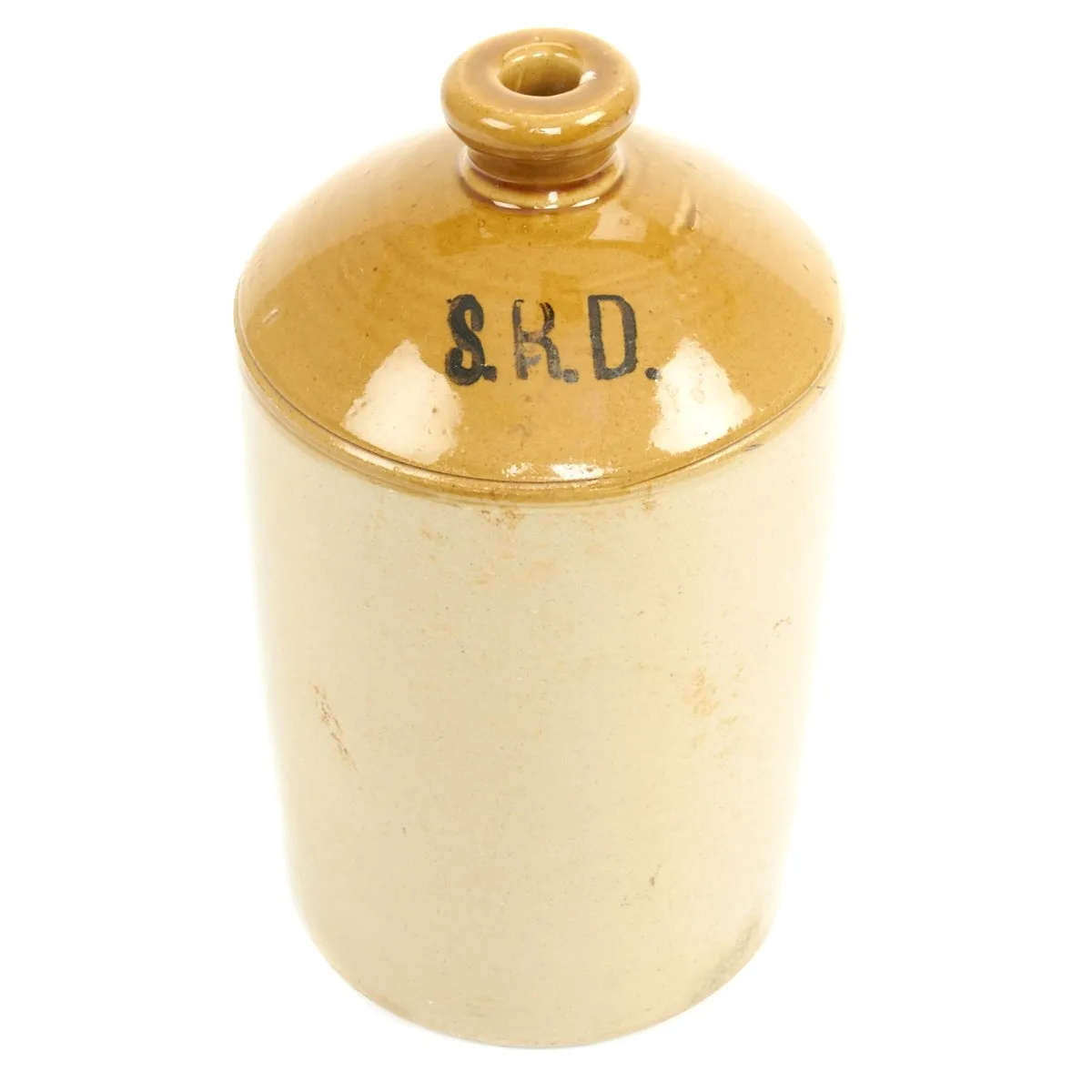 Original British WWI Military Issue S.R.D. Imperial Gallon Rum Jug by Pearson & Co.