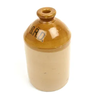 Original British WWI Military Issue S.R.D. Rum Jug - Maker Marked