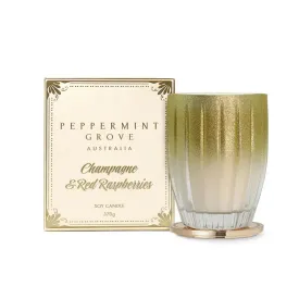 Peppermint Grove Limited Edition Candle 370g - Champagne & Red Raspberries