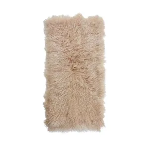 Plaid of Curly Sheepskin | Tibet | 60x120 cm
