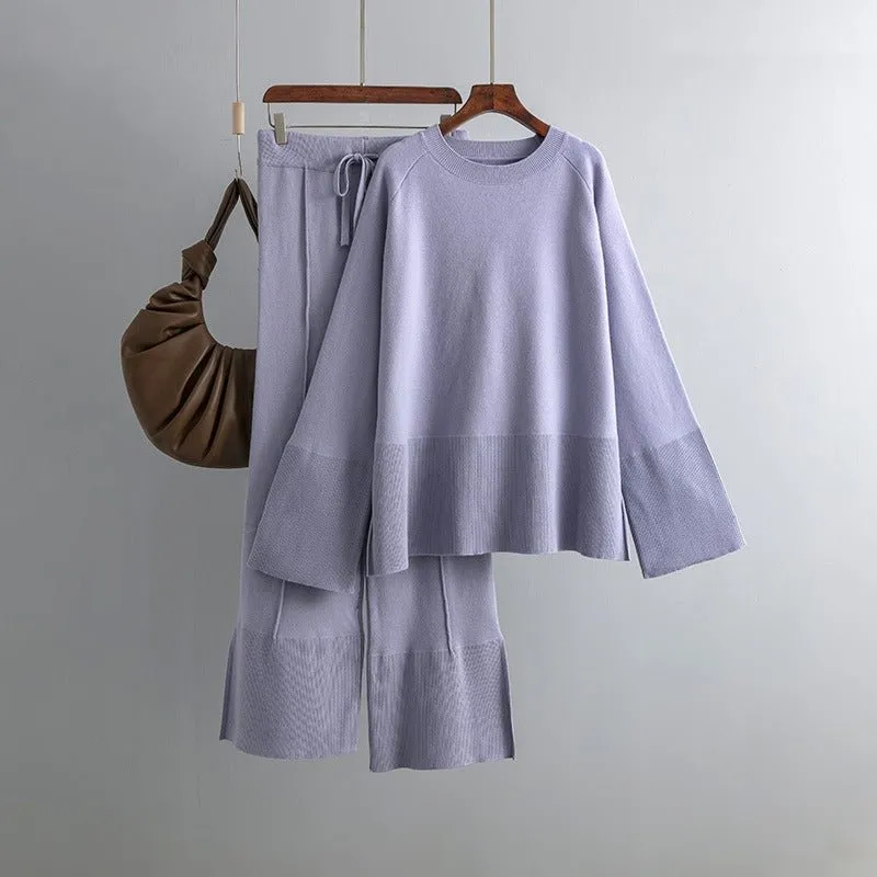 Pre Order:  Knit Sweater   Pants Loungewear Set