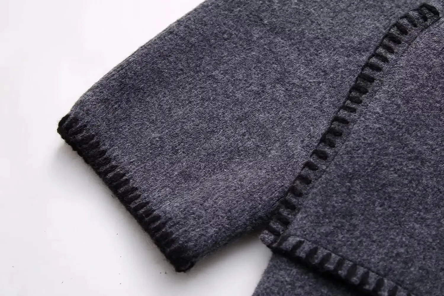 Pre Order:  Overstitched Patch Pockets Knitted Sweater