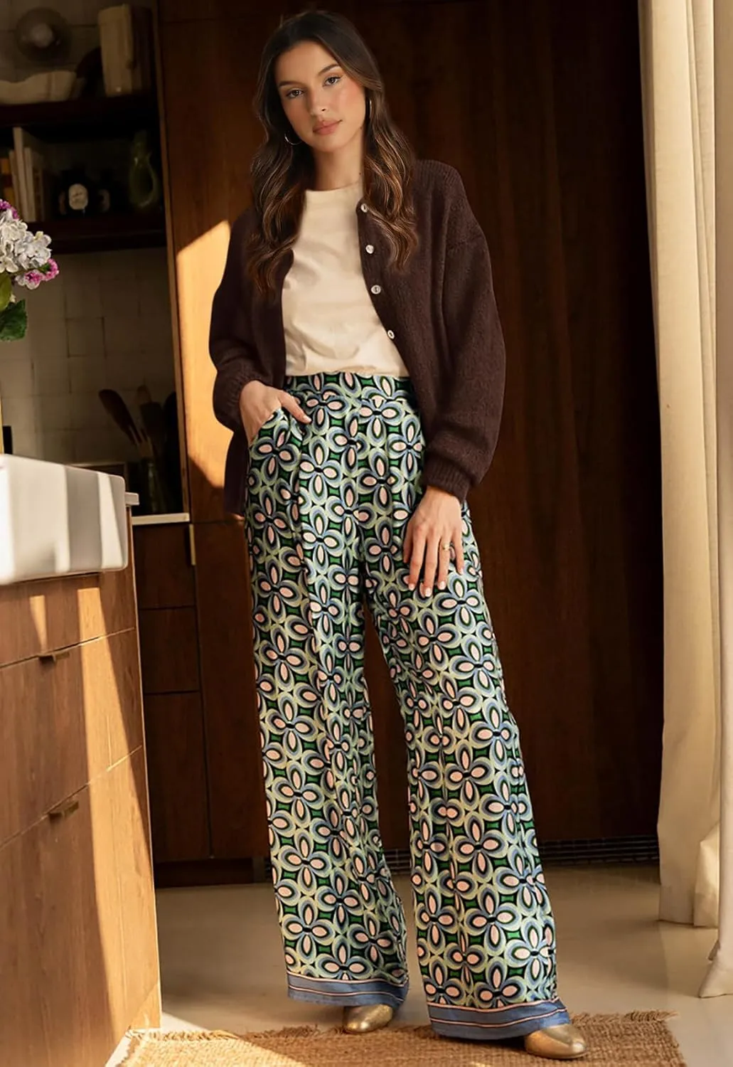 PRETTYGARDEN Long Sleeve Crewneck Button Down Womens Sweaters Spring Open Front Chunky Cardigan Sweaters for Women 2025