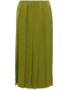 Ribbon Hem Midi Skirt