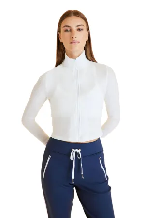 Rise Zip Up White