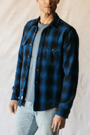 The Anvil Herringbone Jacket - Blue Black