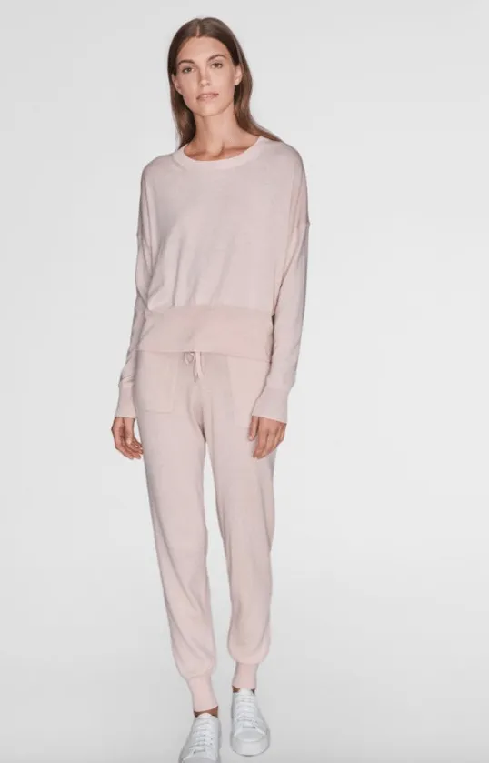White   Warren  - Drop Shoulder Sweatshirt Rosewater Heather
