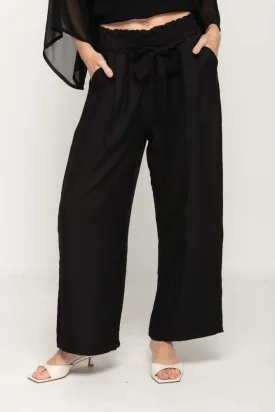 Wide Leg Pant  in Black