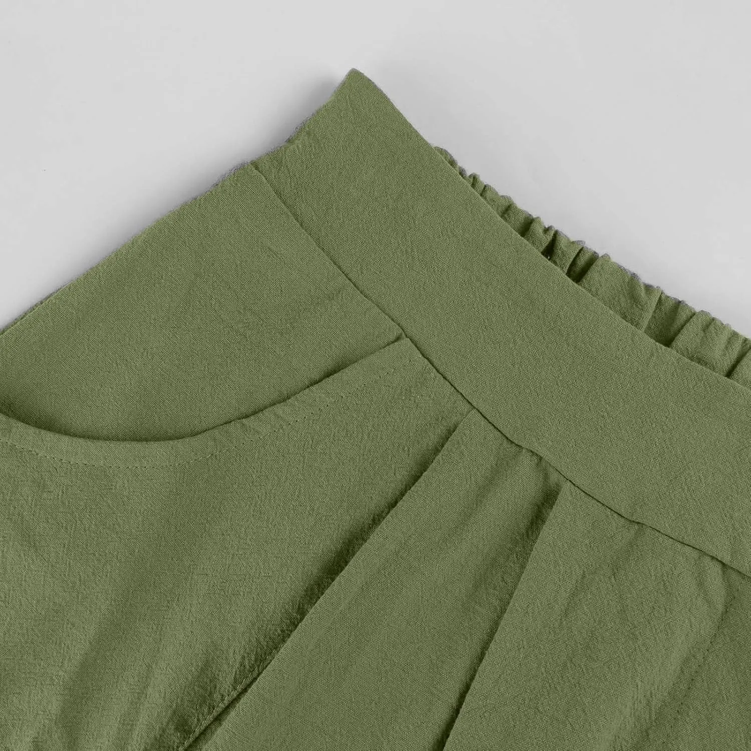 Yesunpxs Womens Summer Skirts Casual Soild Front Button A-Line High Waisted Midi-Skirt with Pockets Beach Vacation Clothes